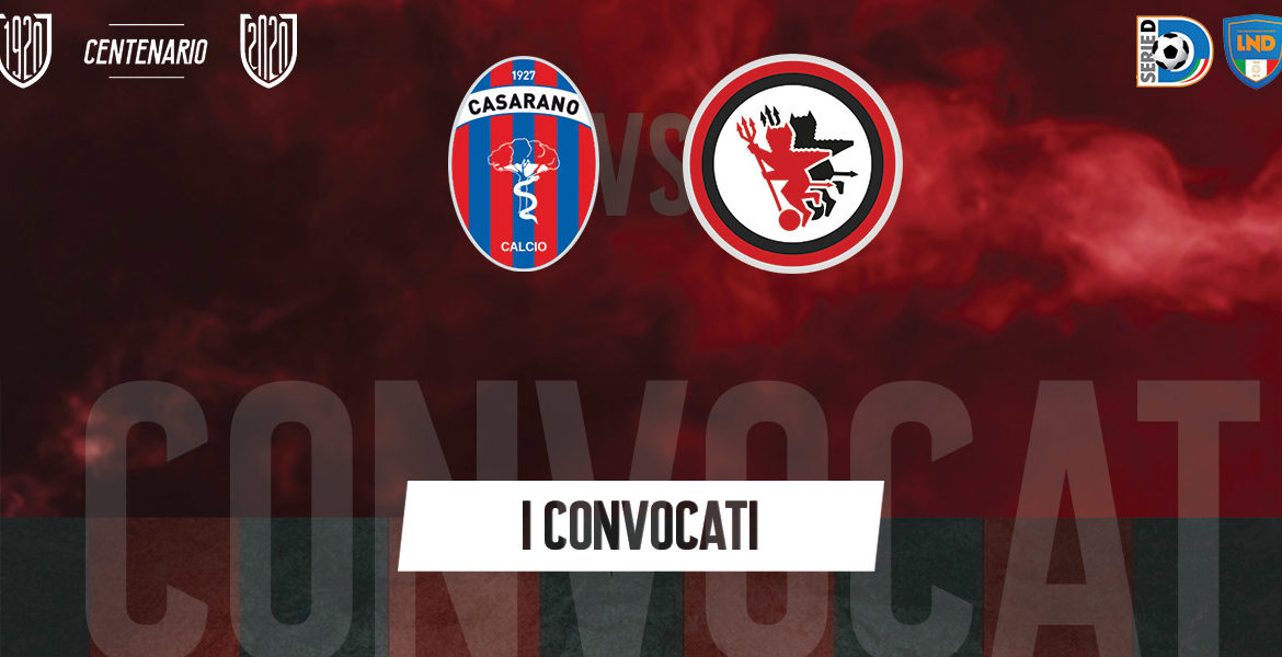 Casarano-Foggia, i convocati dei dauni