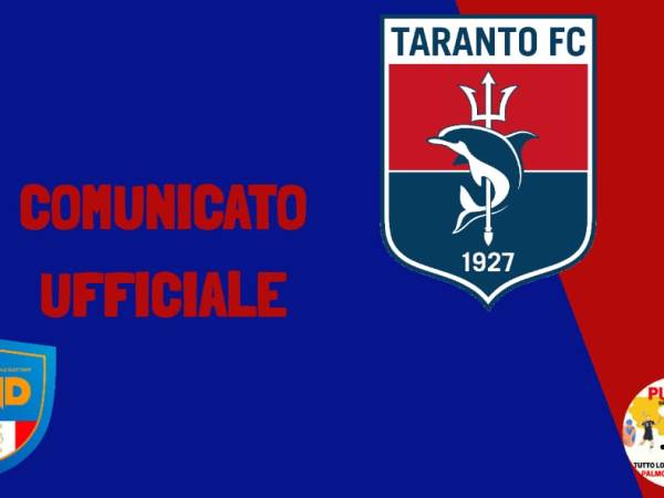 CALCIO – Taranto, nota stampa che indica alcune novità per il mese di&nbsp;giugno