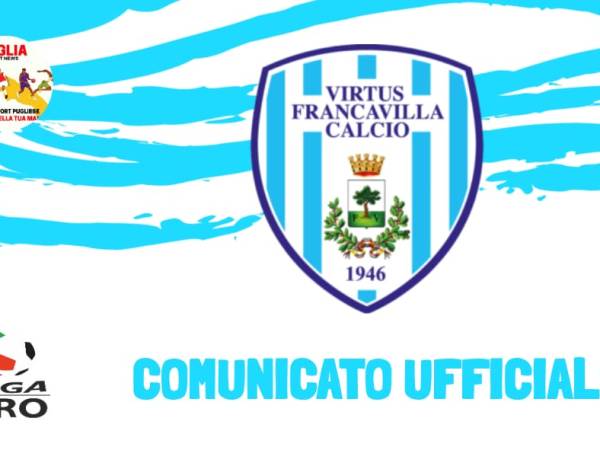 CALCIO – Virtus Francavilla: nuovo ciclo di tamponi tutti&nbsp;negativi