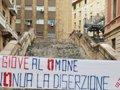 CALCIO – Taranto, prosegue la protesta legata al nuovo logo: due nuovi striscioni della Curva&nbsp;Nord